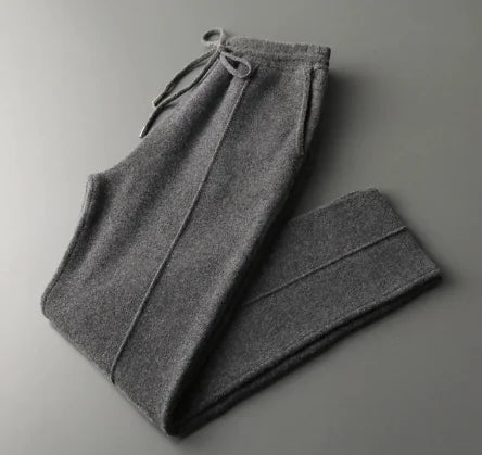 Pure Wool Knitted Pants for Men