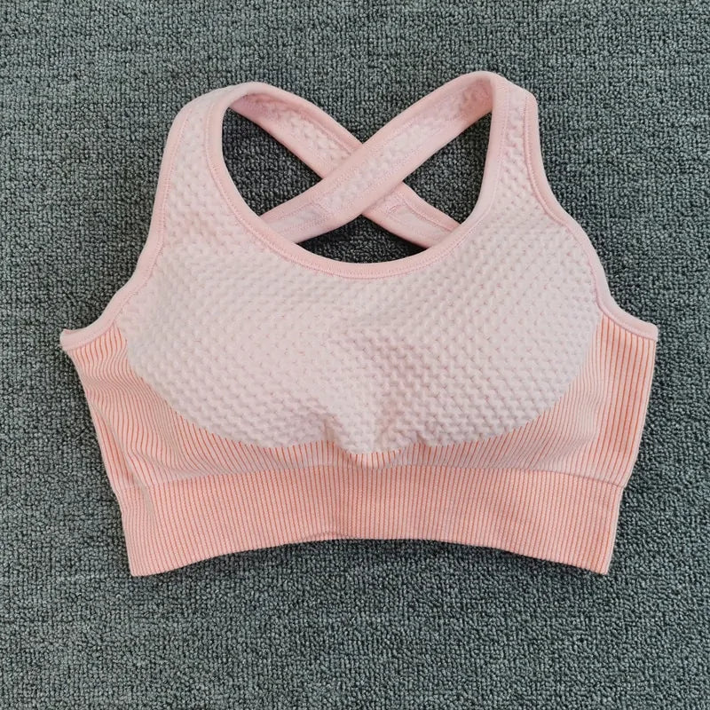 Seamless Ribbed 2-Piece Women's Workout Set