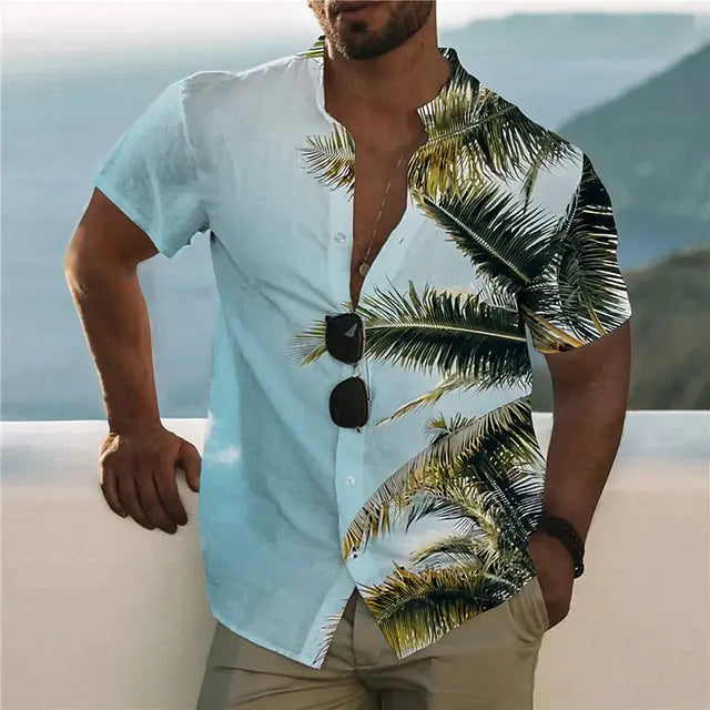 Summer Hawaiian Floral Shirts For Men