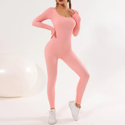 Full Sleeve Seamless Yoga Bodysuit