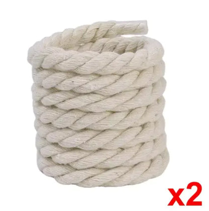 2pcs Wide Cotton Round Shoelaces for Men & Women