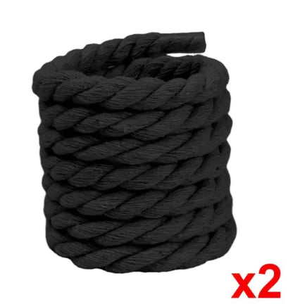 2pcs Wide Cotton Round Shoelaces for Men & Women