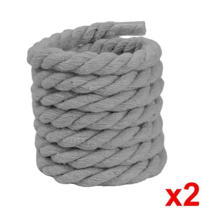 2pcs Wide Cotton Round Shoelaces for Men & Women