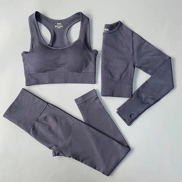 2/3/4PCS Seamless Women Yoga Set Workout