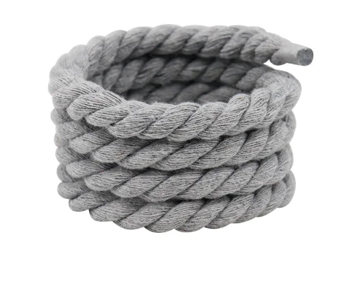 2pcs Wide Cotton Round Shoelaces for Men & Women