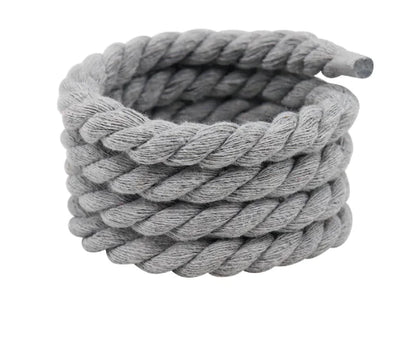 2pcs Wide Cotton Round Shoelaces for Men & Women